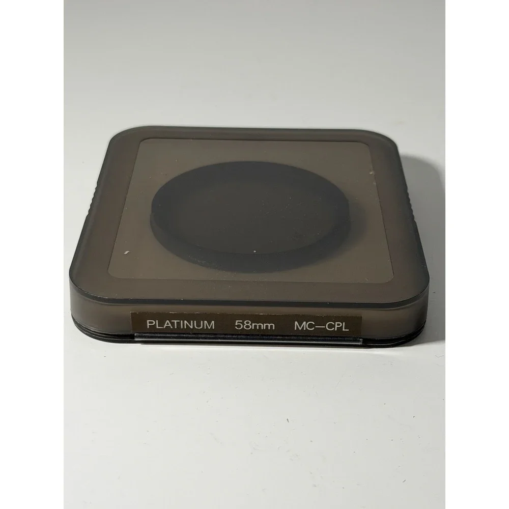 Platinum 58mm MC-CPL (multi-coated circular polarizer) lens filter